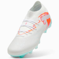 PUMA Future 9 Match Brilliance Gras / Kunstgras Voetbalschoenen (MG) Dames Wit Feloranje Roze Lichtblauw