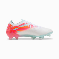 PUMA Ultra Nitro 7 Ultimate Brilliance Gras Voetbalschoenen (FG) Dames Wit Feloranje Roze Lichtblauw