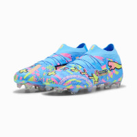PUMA Future 9 Ultimate ADV Gras Voetbalschoenen (FG) Felblauw Felroze Neongroen