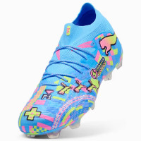 PUMA Future 9 Ultimate ADV Gras Voetbalschoenen (FG) Felblauw Felroze Neongroen
