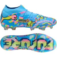 PUMA Future 9 Ultimate ADV Gras Voetbalschoenen (FG) Felblauw Felroze Neongroen