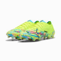 PUMA Ultra Nitro 7 Ultimate ADV Gras Voetbalschoenen (FG) Neongroen Felblauw Felroze