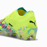 PUMA Ultra Nitro 7 Ultimate ADV Gras Voetbalschoenen (FG) Neongroen Felblauw Felroze
