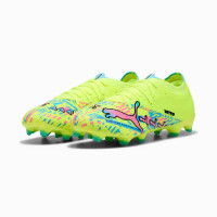 PUMA Ultra Nitro 7 Match ADV Gras / Kunstgras Voetbalschoenen (MG) Neongroen Felblauw Felroze