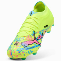 PUMA Ultra Nitro 7 Match ADV Gras / Kunstgras Voetbalschoenen (MG) Neongroen Felblauw Felroze