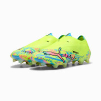PUMA Ultra Nitro 7 Ultimate ADV Veterloze Gras Voetbalschoenen (FG) Neongroen Felblauw Felroze