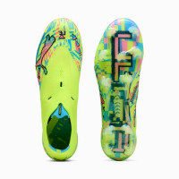 PUMA Ultra Nitro 7 Ultimate ADV Veterloze Gras Voetbalschoenen (FG) Neongroen Felblauw Felroze