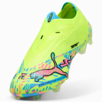 PUMA Ultra Nitro 7 Ultimate ADV Veterloze Gras Voetbalschoenen (FG) Neongroen Felblauw Felroze