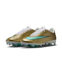 Nike Zoom Mercurial Superfly 11 Mbappé Elite Gras football Boots (FG) Gold Green White