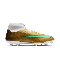 Nike Mercurial Superfly 11 Mbappé Academy Grass/Artificial Grass football Boots (MG) Gold Green White