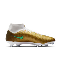 Nike Mercurial Superfly 11 Mbappé Academy Grass/Artificial Grass football Boots (MG) Gold Green White