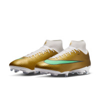 Nike Mercurial Superfly 11 Mbappé Academy Grass/Artificial Grass football Boots (MG) Gold Green White