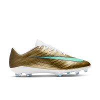 Nike Zoom Mercurial Superfly 11 Mbappé Pro Gras football Boots (FG) Gold Green White