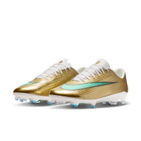 Nike Zoom Mercurial Superfly 11 Mbappé Pro Gras football Boots (FG) Gold Green White