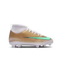 Nike Mercurial Superfly 11 Mbappé Club Grass/Artificial Grass football Boots (MG) Kids Gold Green White