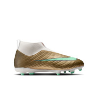 Nike Mercurial Superfly 11 Mbappé Academy Grass/Artificial Grass football Boots (MG) Kids Gold Green White