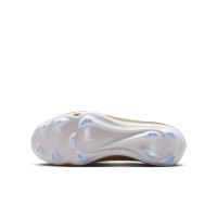 Nike Mercurial Vapor 17 Mbappé Pro Gras football Boots (FG) Kids Gold Green White