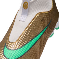 Nike Mercurial Superfly 11 Mbappé Academy Gras / Kunstgras Voetbalschoenen (MG) Peuters/Kleuters Goud Groen Wit