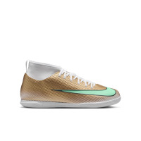 Nike Mercurial Superfly 11 Mbappé Club Indoor Football Boots (IN) Kids Gold Green White