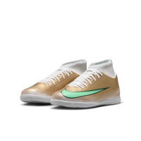 Nike Mercurial Superfly 11 Mbappé Club Indoor Football Boots (IN) Kids Gold Green White
