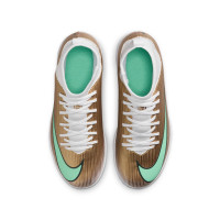 Nike Mercurial Superfly 11 Mbappé Club Indoor Football Boots (IN) Kids Gold Green White