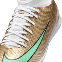Nike Mercurial Superfly 11 Mbappé Club Indoor Football Boots (IN) Kids Gold Green White
