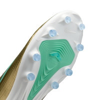 Nike Zoom Mercurial Superfly 11 Mbappé Pro Artificial Grass Football Boots (AG) Gold Green White