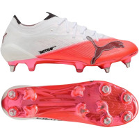 PUMA Ultra Nitro 7 Ultimate Iron Stud Football Boots (SG) White Bright Red Black