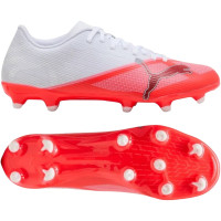 PUMA Ultra 7 Play Gras / Kunstgras Voetbalschoenen (MG) Wit Felrood Zwart