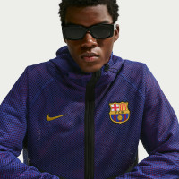 Nike FC Barcelona Anthem Trainingsjack KMC 2026-2027 Donkerblauw Rood Goud