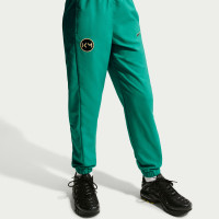 Nike Kylian Mbappé Woven Tracksuit Kids Teal Mint Green Gold