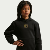 Nike Kylian Mbappé Club Fleece Hoodie Kids Black Gold