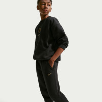 Nike Kylian Mbappé Club Fleece Kids Sweat Pants Black Gold