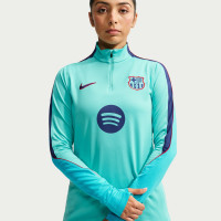 Nike FC Barcelona Strike 1/4-Zip Tracksuit 2026-2027 Women's Light Turquoise Dark Blue