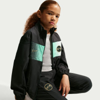 Nike Kylian Mbappé Woven Tracksuit Kids Black Mint Green Gold