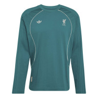 adidas Liverpool Originals Long Sleeve T-Shirt Turquoise White