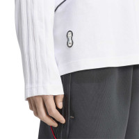 adidas Liverpool Originals Long Sleeve T-Shirt White Silver Black