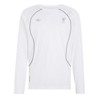 adidas Liverpool Originals Long Sleeve T-Shirt White Silver Black