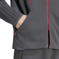 adidas Liverpool Originals Trainingspak Donkergrijs Rood Zilver