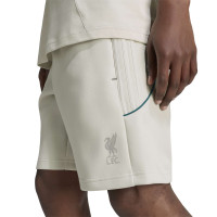 adidas Liverpool Originals Training Short Light Grey Turquoise Silver