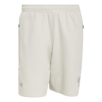 adidas Liverpool Originals Training Short Light Grey Turquoise Silver