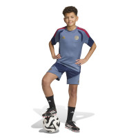 adidas Bayern Munich Training Short 2026-2027 Kids Dark Blue Red Gold