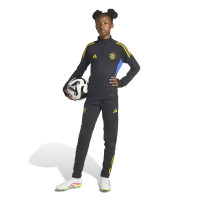 adidas Manchester United Tracksuit 1/4-Zip 2025-2026 Kids Black Blue Yellow