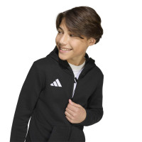 adidas Entrada 26 Joggingpak Full-Zip Vest Kids Zwart Wit