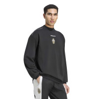 adidas Juventus EQT Crew Trainingspak Zwart Wit Grijs