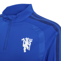 adidas Manchester United Europees Trainingspak 1/4-Zip 2026-2027 Kids Donkerblauw Wit