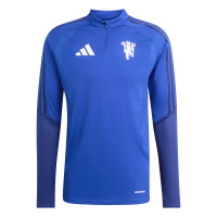 adidas Manchester United Europees Trainingstrui 1/4-Zip 2026-2027 Donkerblauw Wit