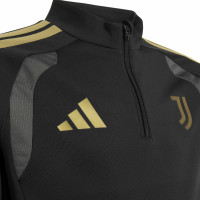 adidas Juventus Europees Trainingspak 1/4-Zip 2026-2027 Kids Zwart Grijs Goud
