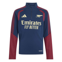 adidas Arsenal Europees Trainingstrui 1/4-Zip 2026-2027 Kids Donkerblauw Rood Lichtgeel