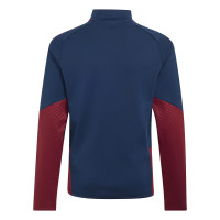 adidas Arsenal Europees Trainingstrui 1/4-Zip 2026-2027 Kids Donkerblauw Rood Lichtgeel